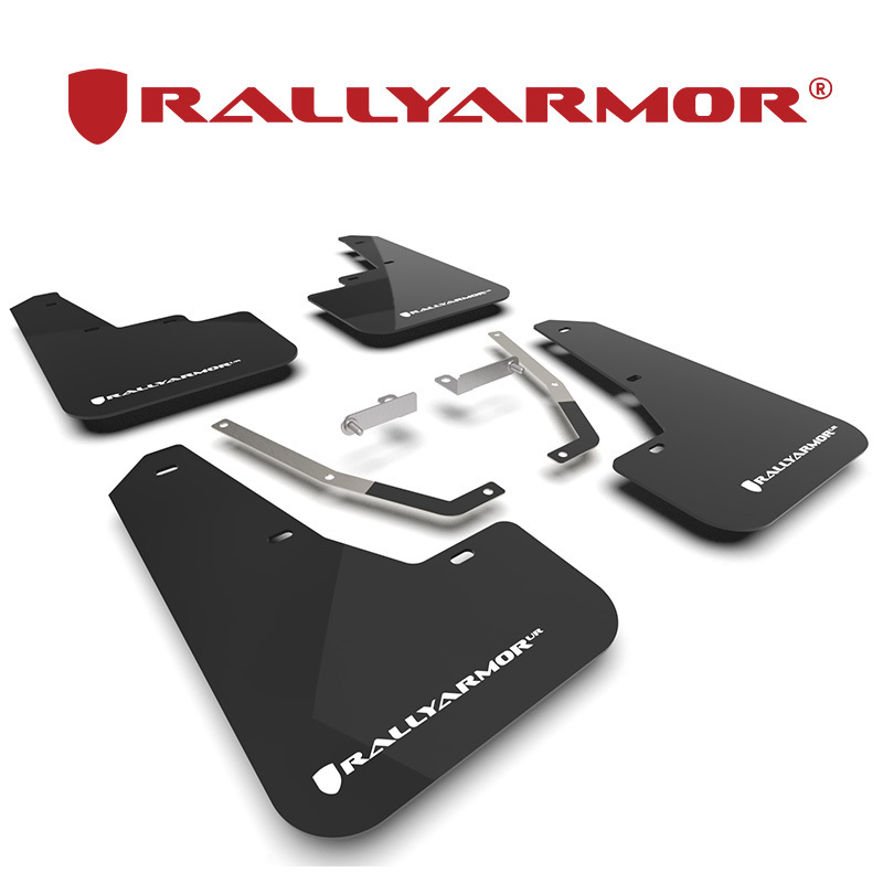 Rally Armor 2022- スバル クロストレック GUE GUD マッドフラップ ブラック/ホワイト 正規輸入品