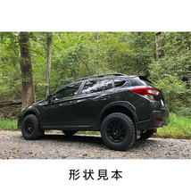 Rally Armor 2017-2023 スバル XV GT3 GT7 GTE マッドフラップ ブラック/ホワイト 正規輸入品_画像2