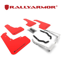 Rally Armor 2017-2023 スバル XV GT3 GT7 GTE マッドフラップ レッド/ブラック 正規輸入品_画像1