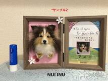 【ＮＩＪＩ　ＩＮＵ】☆羊毛もふもふフォト☆　オーダーメイド　手作りオリジナル　羊毛フェルト犬　写真　 ハンドメイド　アート　虹の橋_画像10