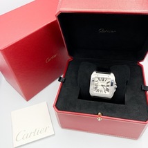 【OH済】カルティエ サントス100 LM SS メンズ 腕時計 CARTIER 時計_画像4