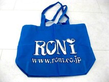 RONI ロニィ エコバッグ ブルー 非売品 ノベルティ_画像1