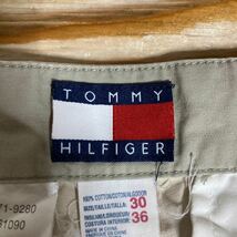 L-1197 TOMMY HILFIGER トミーヒルフィガー 2タックパンツ カラーパンツ W30 ベージュ_画像4