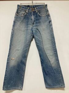 N-1179 Эдвин Эдвин 505x Джинсовые штаны W29 Обработанные джинсы с красными ухами, приготовленные в Японии