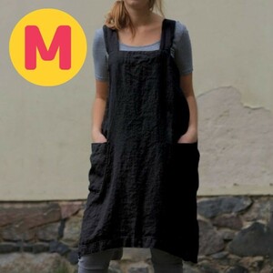  apron large size M childcare worker adult stylish black North America manner man and woman use 