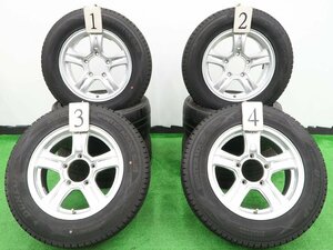 4本 weds キーラー 16インチ 5.5J +19 5H 139.7 スタッドレス ダンロップ ウインターマックス SJ8 175/80R16 スズキ ジムニー JB64 JB23