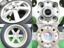 4本 社外 14インチ スタッドレス ダンロップ ウインターマックス WM02 2021年 155/65R14 N-BOX タント スペーシア ルークス ワゴンR ek 軽_画像6