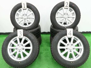 4本 社外 15インチ 6J +52 5H 114.3 スタッドレス グッドイヤー アイスナビ 2020年 205/65R15 ノア ヴォクシー 80 70 ステップワゴン RK RG