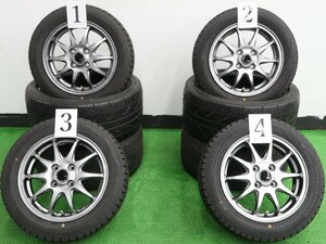 4本 社外 14インチ スタッドレス ダンロップ ウインターマックス WM02 2022年 155/65R14 N-BOX スペーシア ムーヴ タント ワゴンR 軽自動車