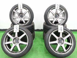 4本 エンケイ PF07 17インチ 7.5J +42 100 オールシーズン 未使用 ミシュラン CROSS CLIMATE2 2023年 205/45R17 マツダ ロードスター RF ND