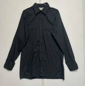 80s カナダ製　SEARS シアーズ　ウエストシャツ　ブラック　ボディ　サイズ　15…15 1/2 OLD vintage
