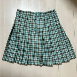 【値下げ】キッズプリーツスカート　チェック 女子　Lサイズ
