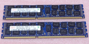 ∠Hynix HMT31GR7BFR4A-H9 2枚セット *PC3L-10600R/DDR3L-1333 ECC REG/Registered 240Pin DDR3 RDIMM 16GB(8GB x2) 動作品