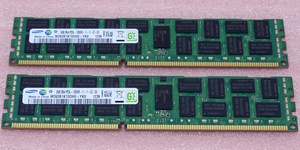 ∠Samsung M393B1K70DH0-YK0 2枚セット *PC3L-12800R/DDR3L-1600 ECC REG/Registered 240Pin DDR3 RDIMM 16GB(8GB x2) 動作品