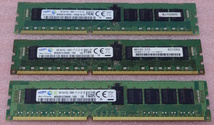 ■Samsung PC3L-12800R 8GB 2枚セット + 1枚 *PC3L-12800R/DDR3L-1600 ECC REG/Registered 240Pin DDR3 RDIMM 16GB(8GB x2) + 8GB 動作品_画像1