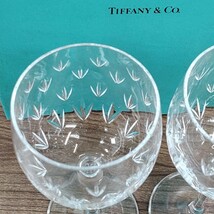 未使用保管品　ティファニーTiffany＆Co　フローレットワイン　ペア　グラス　箱汚れあり_画像6