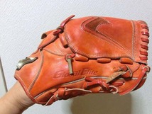 ■MIZUNO R18201 ミズノ グローバルエリート Hセレクション 投手用 右利き用 野球 グローブ 中古品_画像2