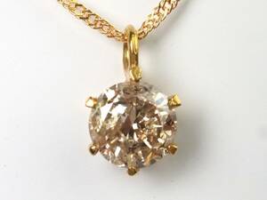 【2570M】K18ゴールド 天然ダイヤモンド 0.5ct/1.2g ネックレス