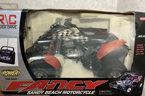ジャンク 欠品あり FANCY SANDY BEACH MOTORCYCLE R/C A041 トイラジ バギー レッド ラジコン 改造 リメイク 1111-01