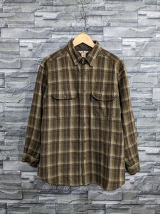 ●送料無料★WOOLRICH　ウールリッチ　長袖シャツ　ネルシャツ　トップス　OLIVE OMBRE　メンズ　XLサイズ