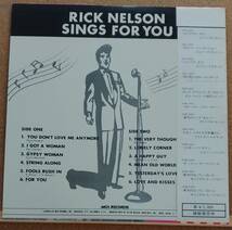 LP(帯付・ロック・’76年盤・希少)リッキー・ネルソンRICK NELSON/栄光のリック・ネルソン・オリジナル・ヒッツ【同梱可能６枚まで】051121_画像2