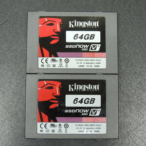 【2台まとめ売り/検品済み】Kingston SSDnow 64GB SVP100S2/64G (使用時間：1017h・1455h) 管理:タ-45