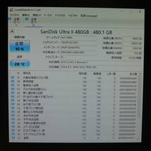 【2台まとめ売り/検品済み】SanDisk UltraII SSD 480GB SDSSDHII-480G (使用時間：23520h・27295h) 管理:タ-53_画像2