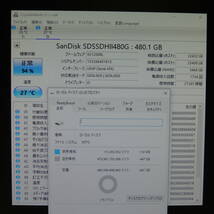 【2台まとめ売り/検品済み】SanDisk UltraII SSD 480GB SDSSDHII-480G (使用時間：23520h・27295h) 管理:タ-53_画像5