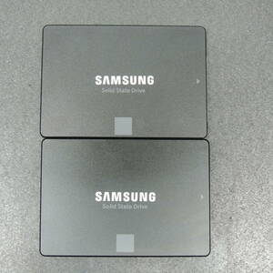 【2台まとめ売り/検品済み】SAMSUNG V-NAND SSD 860 EVO 500GB MZ-76E500 (使用時間：4124h・6268h) 管理:タ-73