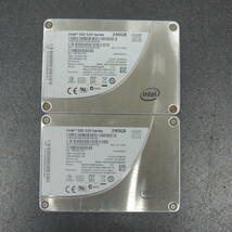 【2台まとめ売り/検品済み】Intel SSD 520 Series 240GB SSDSC2BW240A3L (使用時間：0h・0h) 管理:チ-48_画像1