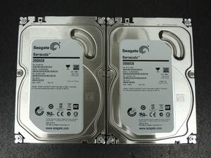 【2台まとめ売り/検品済み】Seagate 2TB HDD ST2000DM001 【使用時間15084h・15949h】 管理:セ-67