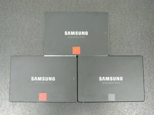 【3台まとめ売り/検品済み】SAMSUNG SSD 250GB MZ-7TD250/MZ-75E250 (使用時間：11330h・20490h・15935h) 管理:タ-61