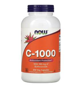 ビタミン C-1000 バイオフラボノイド 100mg ベジカプセル 250粒 NOW FOODS ナウフーズ