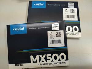 新品未開封　Crucial SSD 2.5インチ MX500 1000GB CT1000MX500SSD1　２個まとめて　送料無料