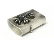 クロムハーツ風 ZIPPO ジッポ ライター 925刻印 シルバー 銀製 コレクション 1円～_画像3