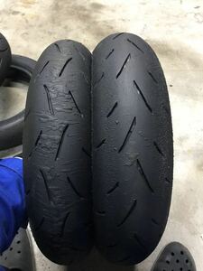 TT93GP PRO 中古前後セット　100/90-12 120/80-12 　②