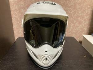 美品 Arai TOUR CROSS 3 ツアークロス3 Mサイズ(57-58cm) グラスホワイト　　送料無料