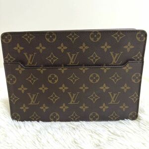 【美品】LOUIS VUITTON ルイヴィトン モノグラム ポシェット オム M51795 ヴィトン クラッチバッグ セカンド クラッチ バッグ