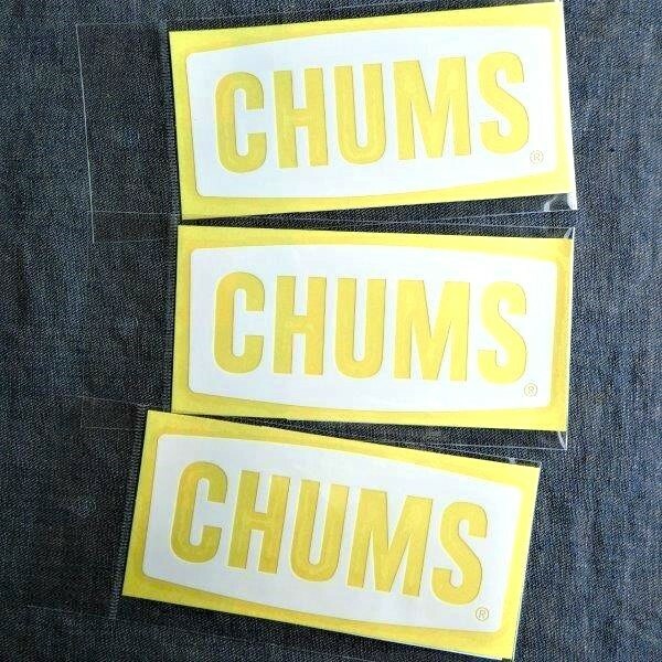 3枚セット チャムス Cutting Sheet CHUMS Logo S CH62-1484 新品 PVC素材 防水