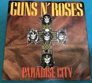 7”●Guns N' Roses / Paradise City UKオリジナル盤 GEF 50