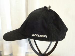 ▲ JACK&JONES ▼ メンズ・レディース　黒色帽子　スタイルハット キャップ　サイズ５７cm〜５９cm　帽子　EAC