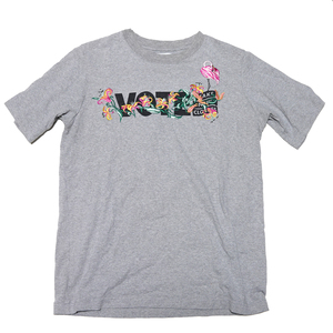 VOTE RHC ロゴ 半袖 Tシャツ 刺繍 フラワー グレー ロンハーマン L Ron Herman 16SSRHC-0003 フラミンゴ