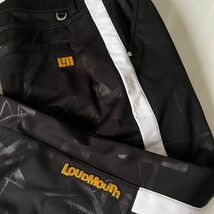 ★新品・正規品★【LOUDMOUTH 】メンズ ボンディングロングパンツ ブラック/ 防風 /保温 BK≪サイズLL≫_画像2