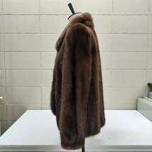 A【11-105】高級毛皮◆SAFURON サフロン リアルファー 毛皮 本毛皮 コート ジャケット サイズ 11_画像4