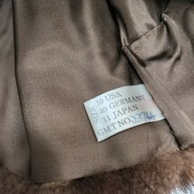 A【11-105】高級毛皮◆SAFURON サフロン リアルファー 毛皮 本毛皮 コート ジャケット サイズ 11_画像5