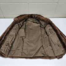 A【11-105】高級毛皮◆SAFURON サフロン リアルファー 毛皮 本毛皮 コート ジャケット サイズ 11_画像6