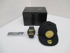 ブランド祭 時計祭 美品 コレクター放出! CASIO カシオ G-SHOCK DW‐5600NE‐1JF NEWERA コラボ デジタル 箱 取説 キャップ型ケース 限定品