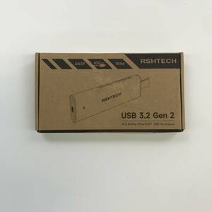 【1円オークション】 RSHTECH M.2 SSD 外付けケース NVMeとSATA 最大4TB対応 USB 3.1/3.2Gen2 10Gbps アルミ製 TS01A000527