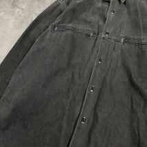 希少　COMME des GARCONS HOMME コムでギャルソンオム■AD表記なし 80s 川久保オム■ジップ ポケット■デニム 長袖シャツ■ヴィンテージ_画像6