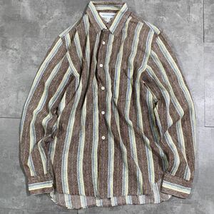 希少　COMME des GARCONS SHIRT コムデギャルソンシャツ　■90s 川久保玲　■マルチカラー ストライプ　■長袖シャツ　■ヴィンテージ